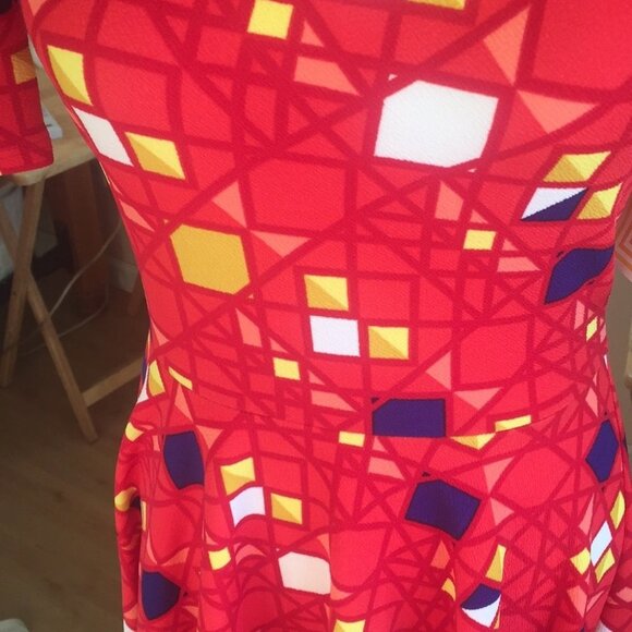 S LuLaRoe Nicole Dress A04 06 - Picture 2 of 5